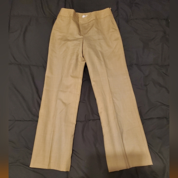 Ann Taylor Loft Petite Khaki dress trousers - Picture 2 of 4